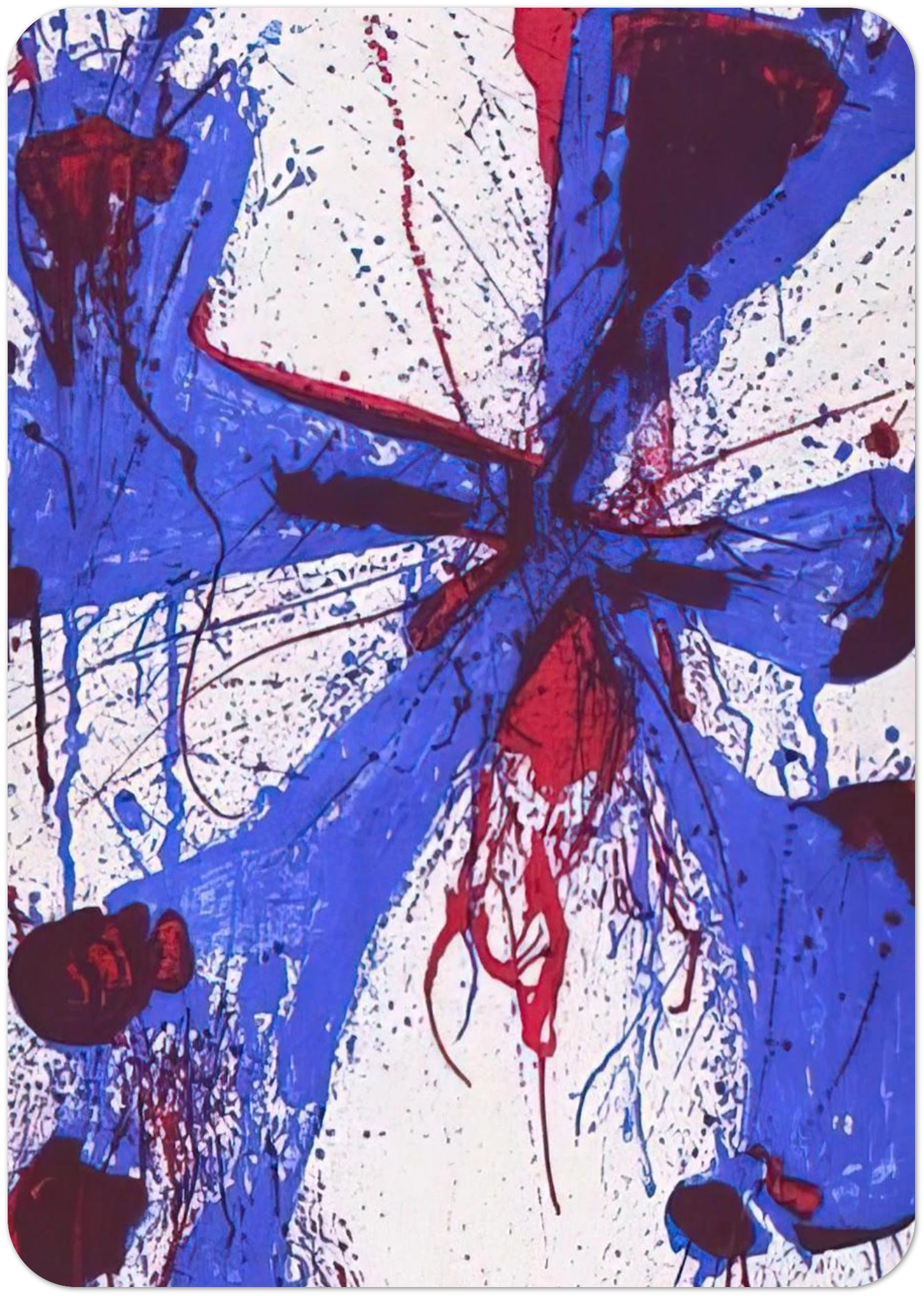 Damn Braces By Sam Francis Pack of 10 Post Cards | Sam Francis Post Cards | A6 (10.5 x 14.8 cm) - 4.1 x 5.8 inches