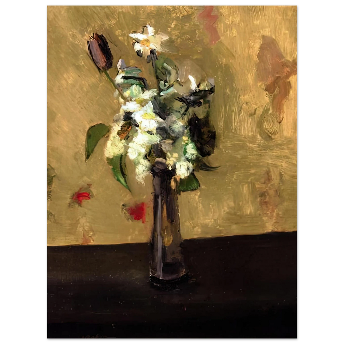 Henri Matisse - BOUQUET OF FLOWERS IN A CRYSTAL VASE 1902 Fine Art Poster - Default Title