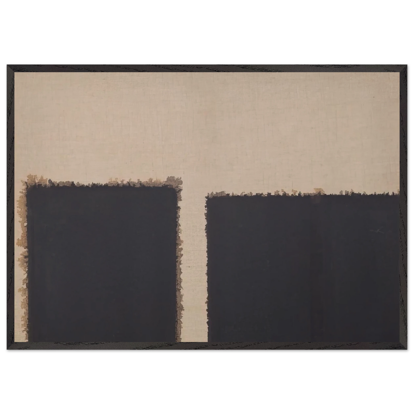 Burnt Umber Ultramarine - 2004 - Yun Hyong-keun Framed Art Print – Black Wooden Frame - Default Title - -Framed Art Print