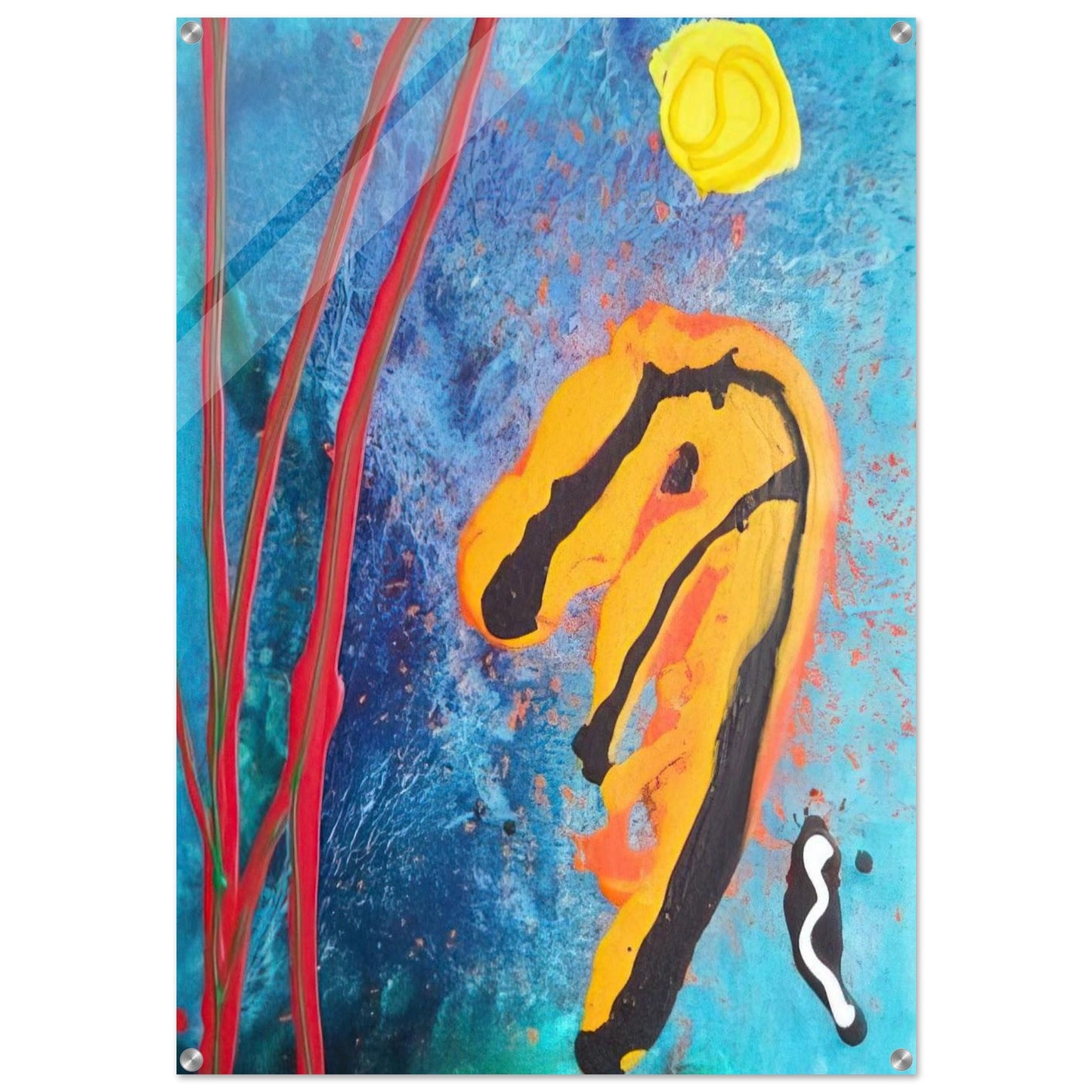 Sky Ritual - 2002 - John Hoyland Acrylic Print - 70x100 cm / 28x40″ inches | John Hoyland Wall Art | John Hoyland Prints