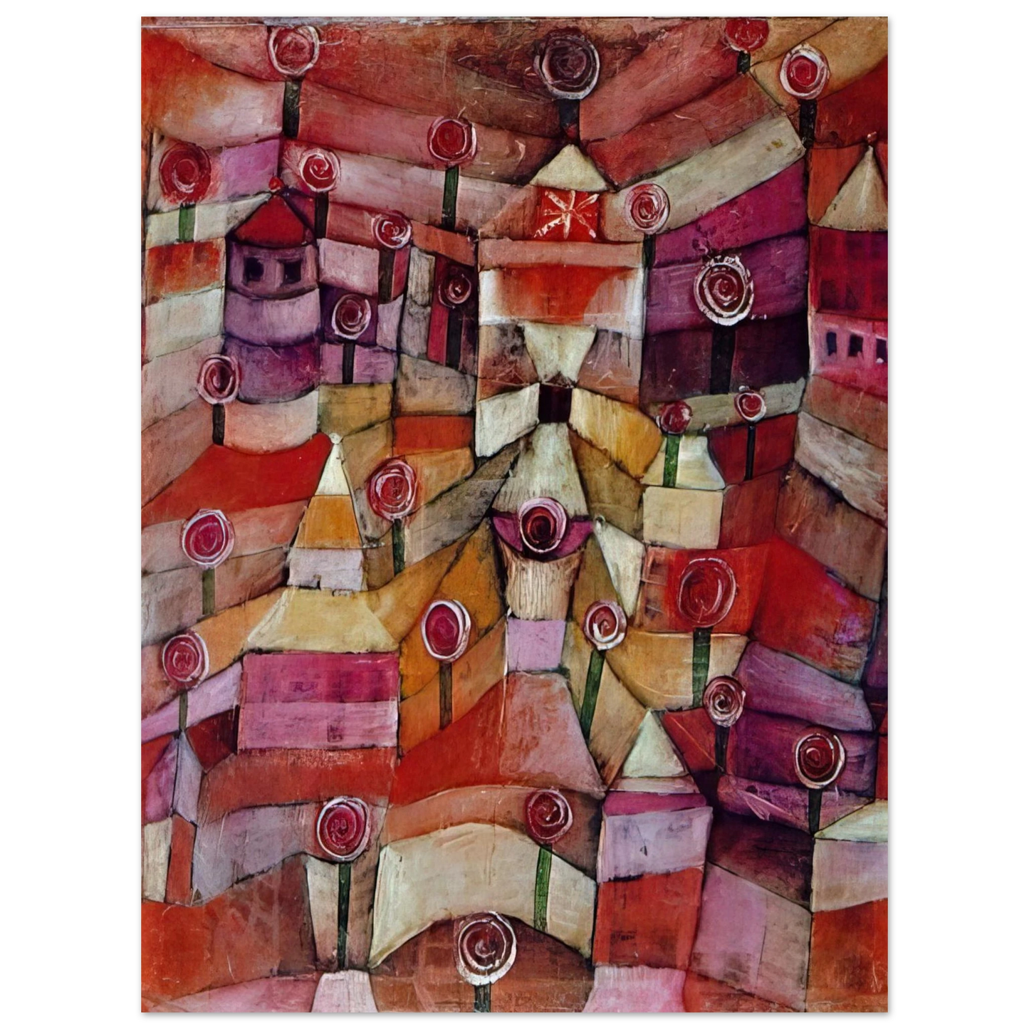 Paul Klee - ROSE GARDEN 1920 Fine Art Poster - Default Title