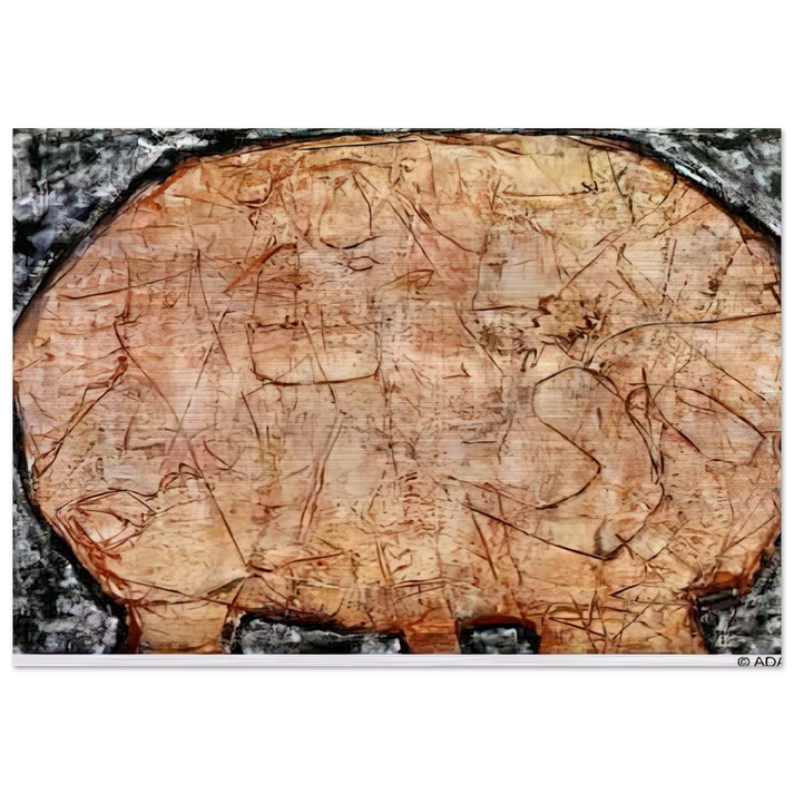 TABLE CORAIL - Jean Dubuffet Brushed Aluminum Print - 70x100 cm / 28x40 inches | Jean Dubuffet Aluminum Print | Jean Dubuffet Prints