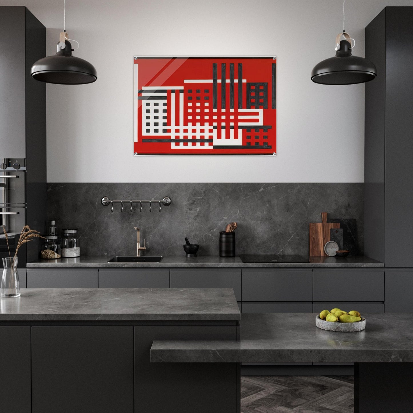 FACTORY 1925 - Josef Albers Acrylic Print - 70x100 cm / 28x40″ inches