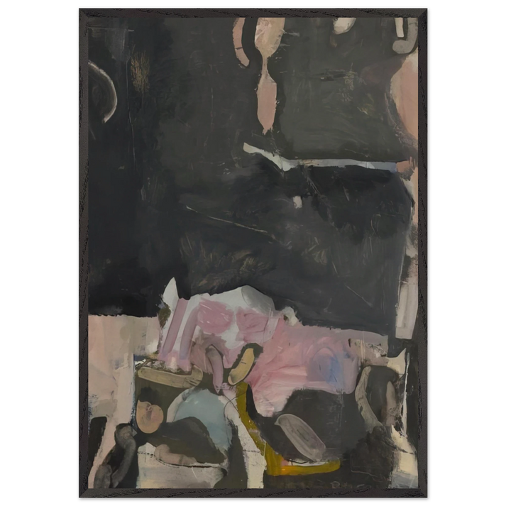 Berkeley 7 - Richard Diebenkorn 70x100 cm / 28x40 inches Framed Art Print – Black Wooden Frame