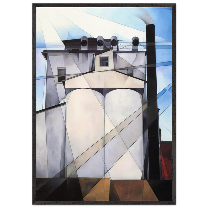 My Egypt - 1927 - Charles Demuth 70x100 cm / 28x40 inches Framed Art Print – Black Wooden Frame