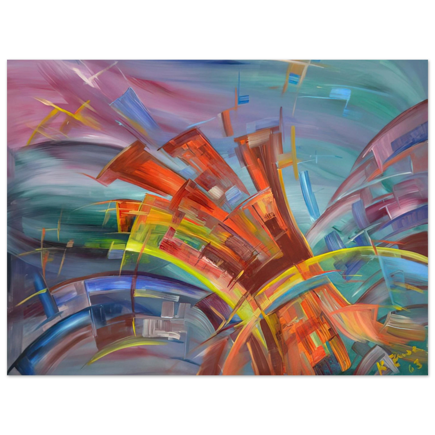 Konrad Zuse - Explosion and Dynamics Fine Art Poster - Default Title