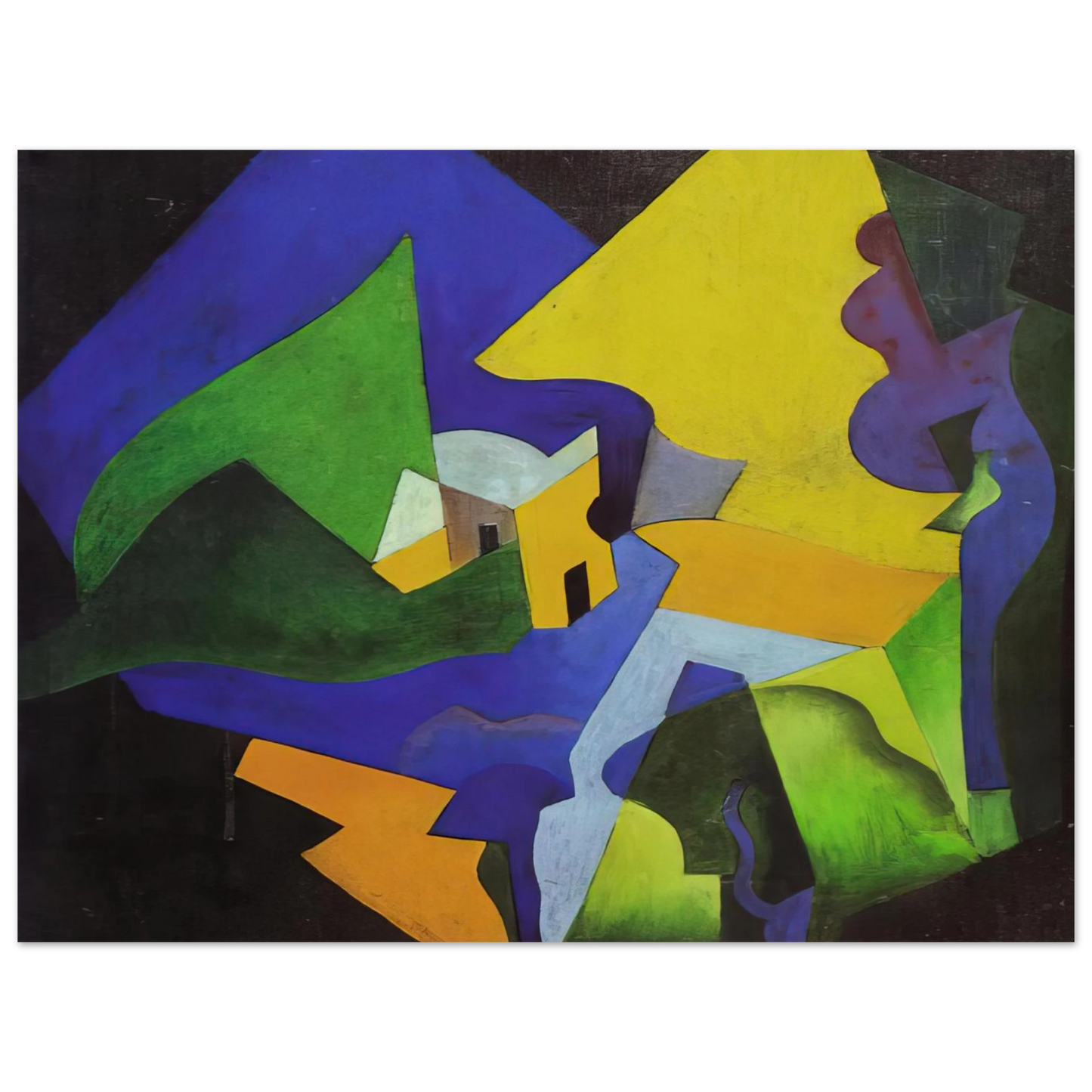 Enrico Prampolini - COSTRUZIONE SPAZIALE PAESAGGIO 1919 Fine Art Poster - Default Title