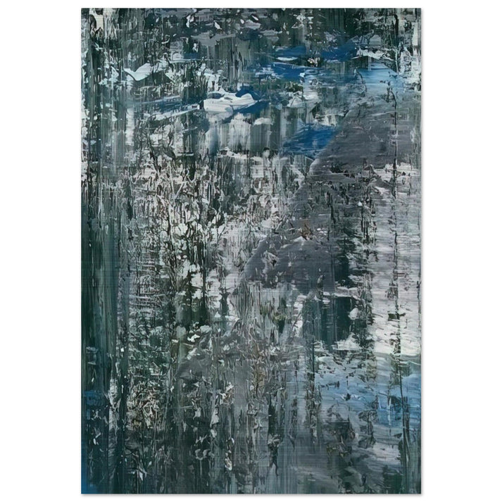 ICE 4 - Gerhard Richter Brushed Aluminum Print - 70x100 cm / 28x40 inches | Gerhard Richter Aluminum Print | Gerhard Richter Prints