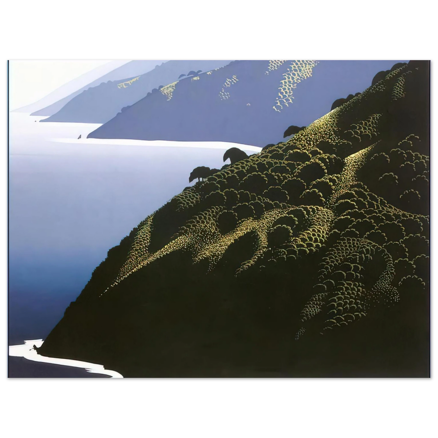 Eyvind Earle - Big Sur Calm Fine Art Poster - Default Title