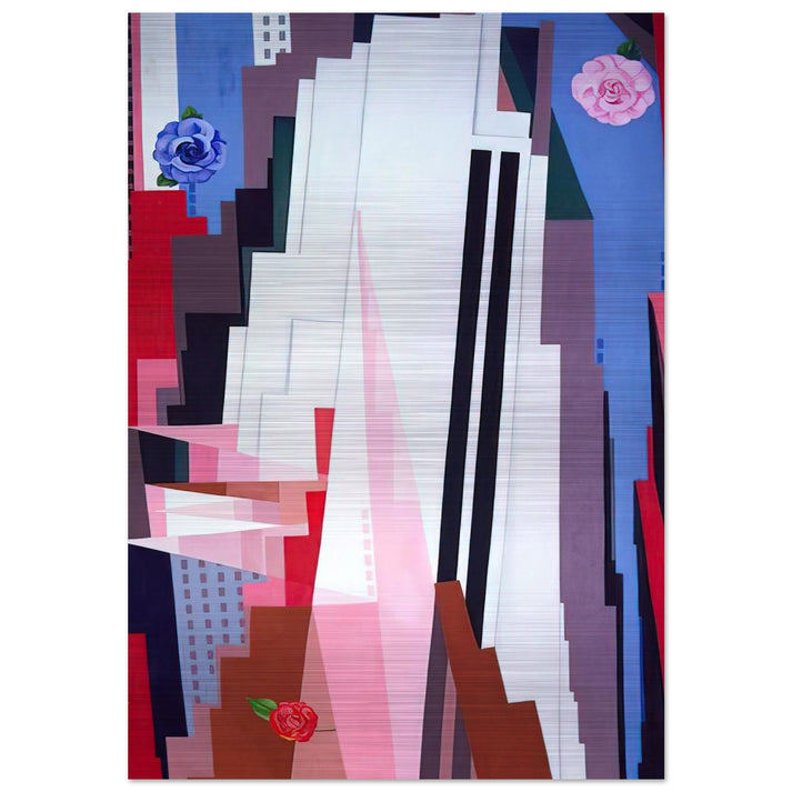 Manhattan - Georgia O'Keeffe Brushed Aluminum Print - 70x100 cm / 28x40 inches | Georgia O'Keeffe Aluminum Print | Georgia O'Keeffe Prints