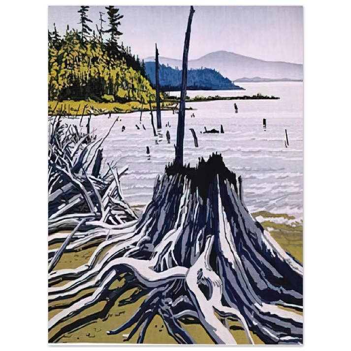 Neil Welliver - Flotsam-Allagash - 1995 75x100 cm / 30x40inches Fine Art Poster