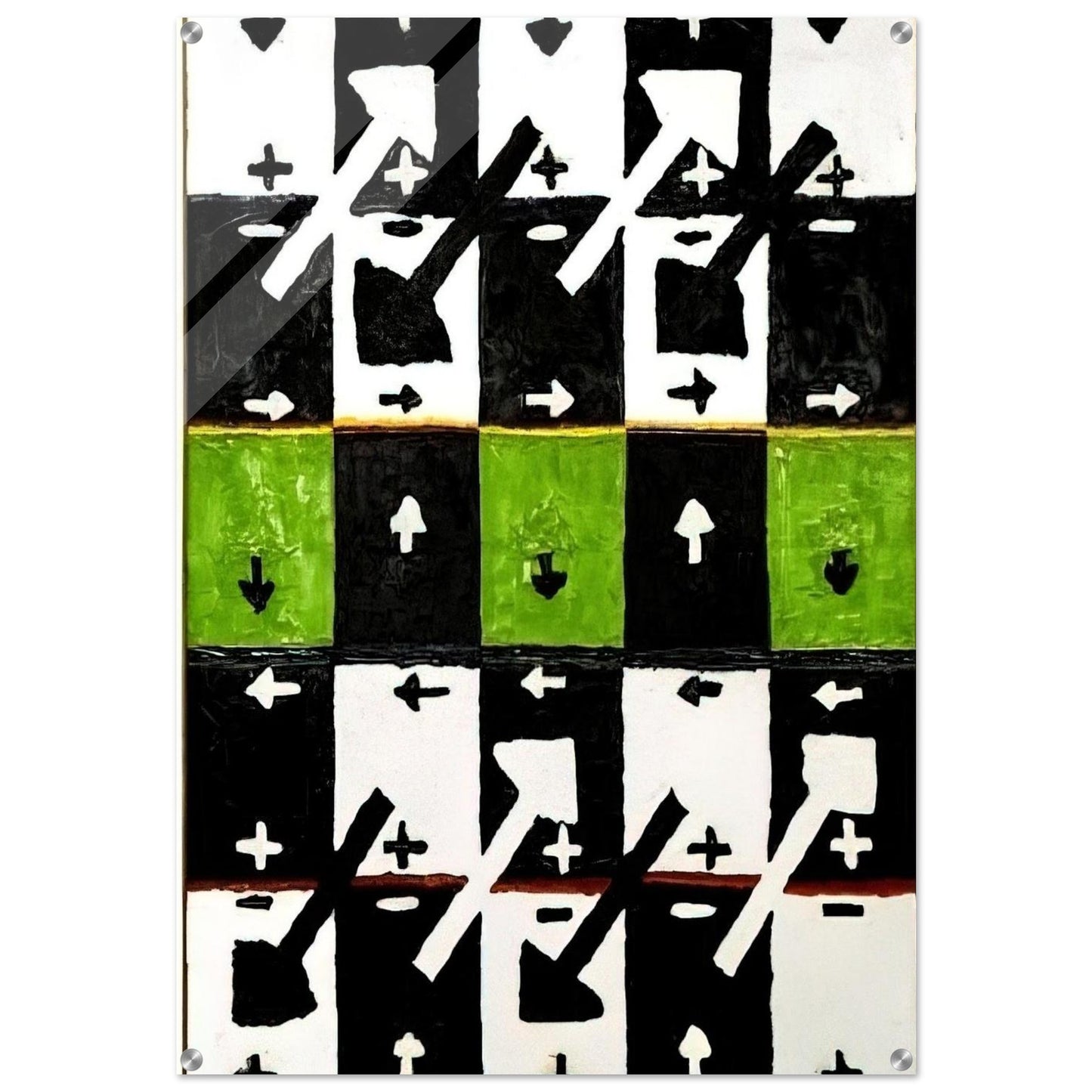 An Influence of the Earth's Motion on Optical Phenomena - 1961 - Alfred Jensen Acrylic Print - 70x100 cm / 28x40″ inches | Alfred Jensen Wall Art | Alfred Jensen Prints