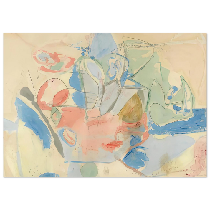 Helen Frankenthaler - Mountains and Sea, 1952- Wall Art - 28x40 inches / 70x70 cm - Canvas (Imperial)-canvas - -