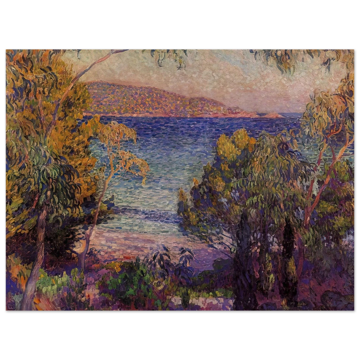 Theo van Rysselberghe - PINES AND EUCALYPTUS AT CAVELIERI 1905 75x100 cm / 30x40inches Fine Art Poster