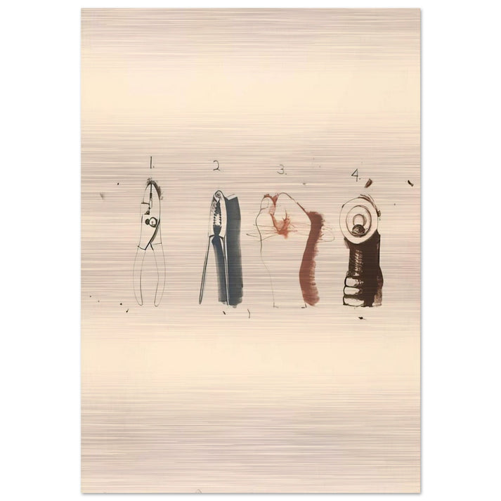 NUTCRACKER 1973 - Jim Dine Brushed Aluminum Print - 70x100 cm / 28x40 inches | Jim Dine Aluminum Print | Jim Dine Prints