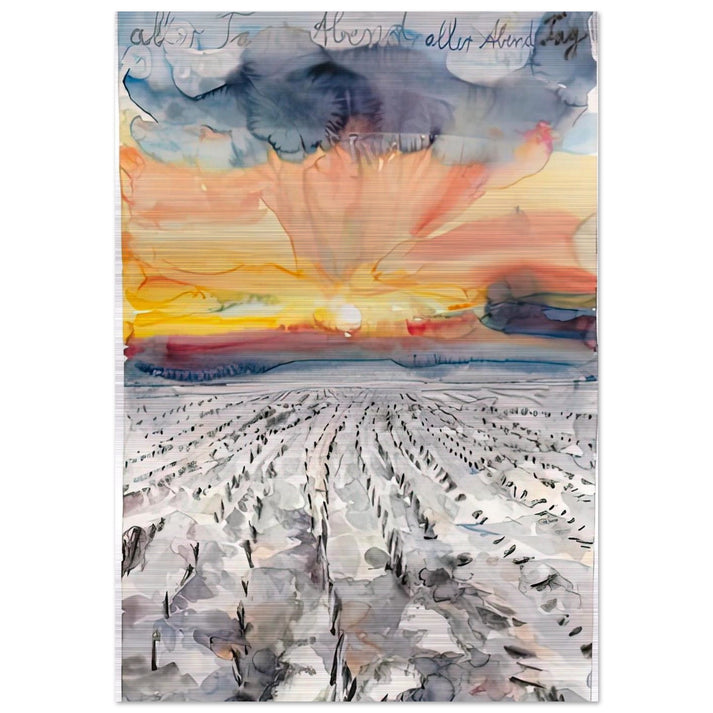 THE EVENING OF ALL DAYS THE DAY OF ALL EVENINGS 2014 - Anselm Kiefer Brushed Aluminum Print - 70x100 cm / 28x40 inches | Anselm Kiefer Aluminum Print | Anselm Kiefer Prints