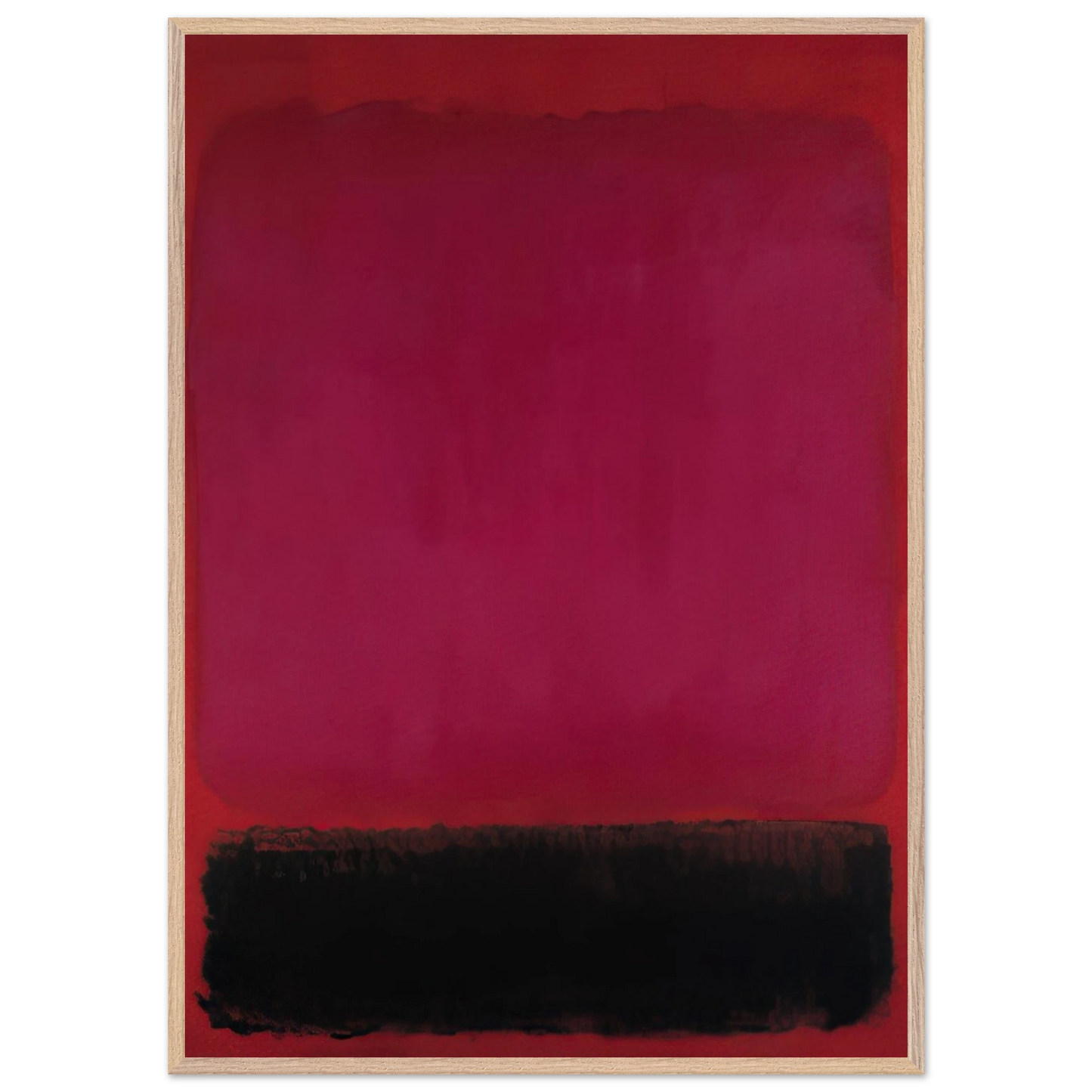 Helen Frankenthaler - Untitled - 1967 Wall art - 70x100 cm / 28x40 inches - Premium Wooden Framed Poster With Fine Art Paper - Wood frame