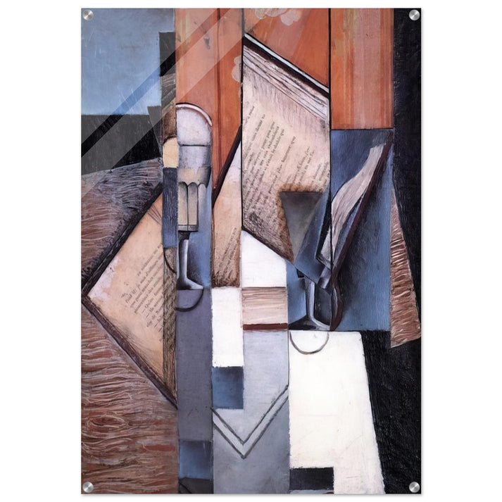 THE BOOK 1913 - Juan Gris Acrylic Print - 70x100 cm / 28x40″ inches | Juan Gris Wall Art | Juan Gris Prints