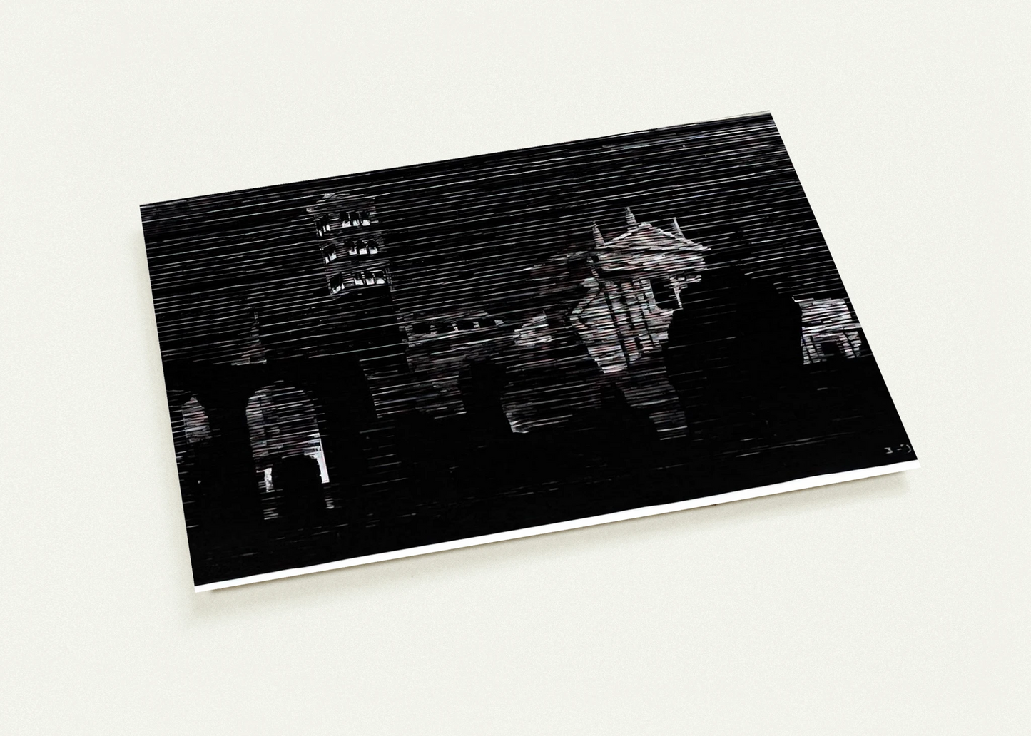 NOCTURNAL ROME 2 By MC Escher Pack of 10 Post Cards | MC Escher Post Cards | A6 (10.5 x 14.8 cm) - 4.1 x 5.8 inches