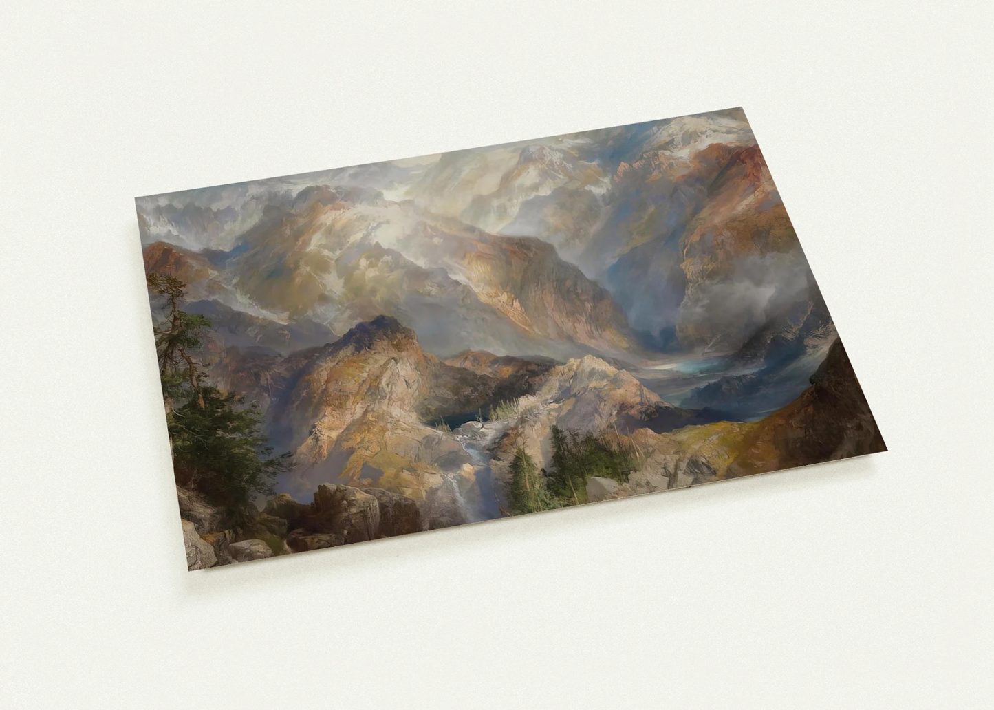 Morning in the Sierras By Thomas Moran Pack of 10 Post Cards | Thomas Moran Post Cards | A6 (10.5 x 14.8 cm) - 4.1 x 5.8 inches