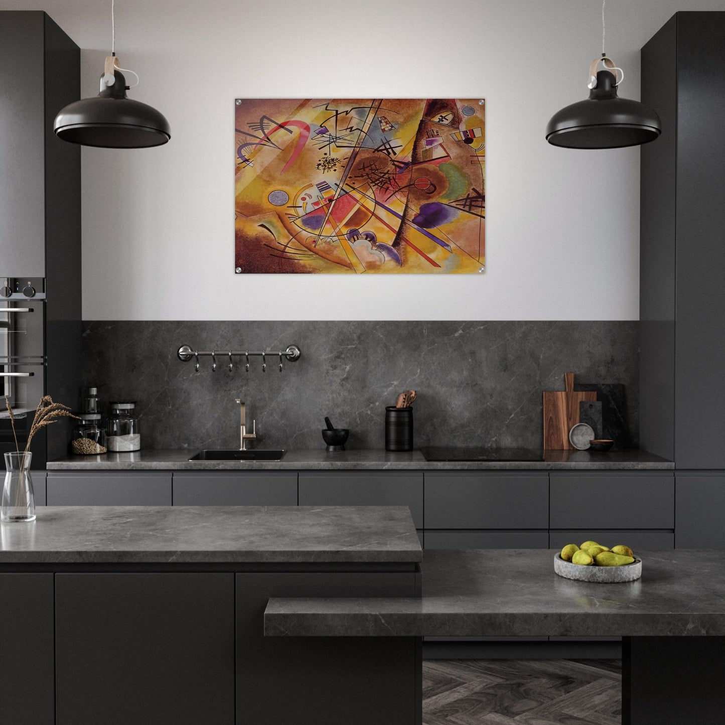 SMALL DREAM IN RED 1925 - Wassily Kandinsky Acrylic Print - 70x100 cm / 28x40″ inches | Wassily Kandinsky Wall Art | Wassily Kandinsky Prints