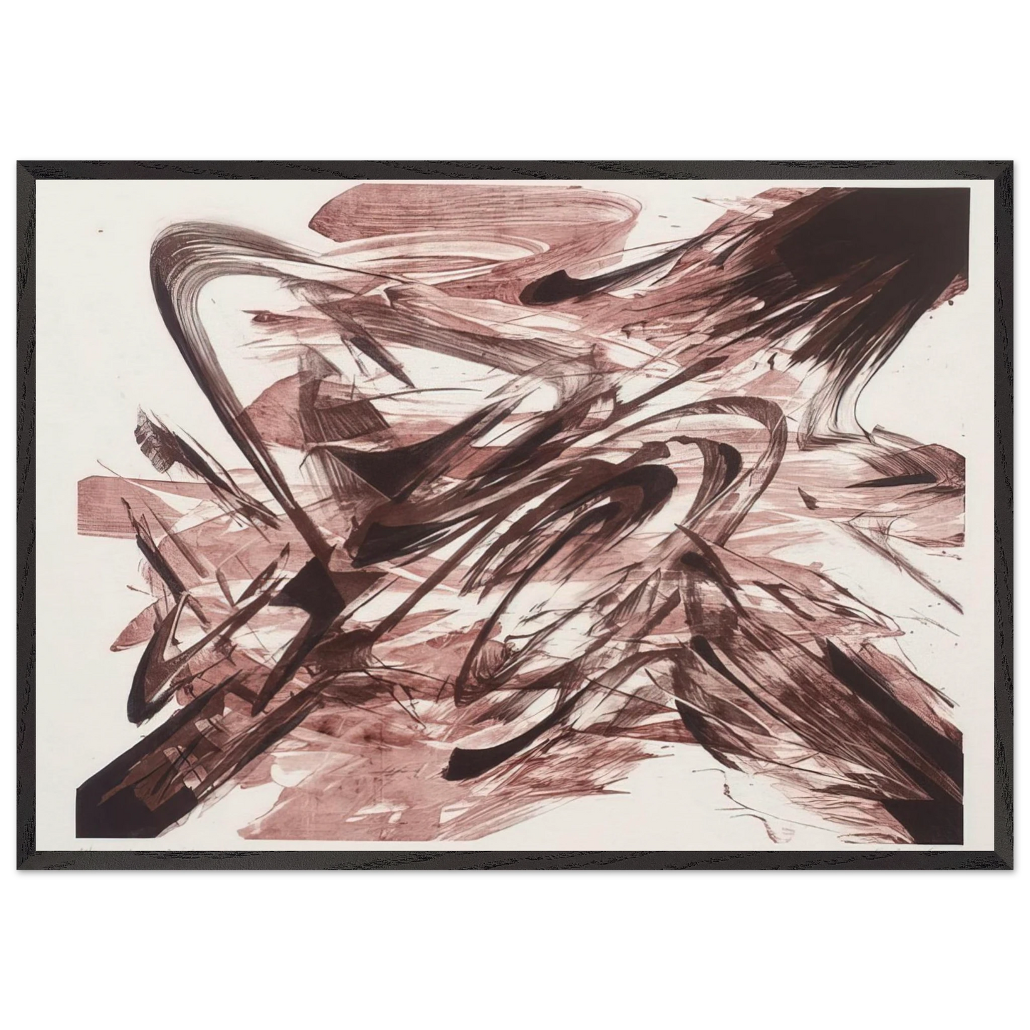 Selva Series A - Karl Otto Gotz 70x100 cm / 28x40 inches Framed Art Print – Black Wooden Frame