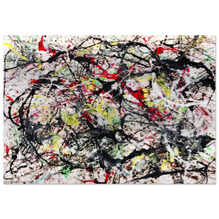 NUMBER 48 1949 - Jackson Pollock Brushed Aluminum Print - 70x100 cm / 28x40 inches | Jackson Pollock Aluminum Print | Jackson Pollock Prints