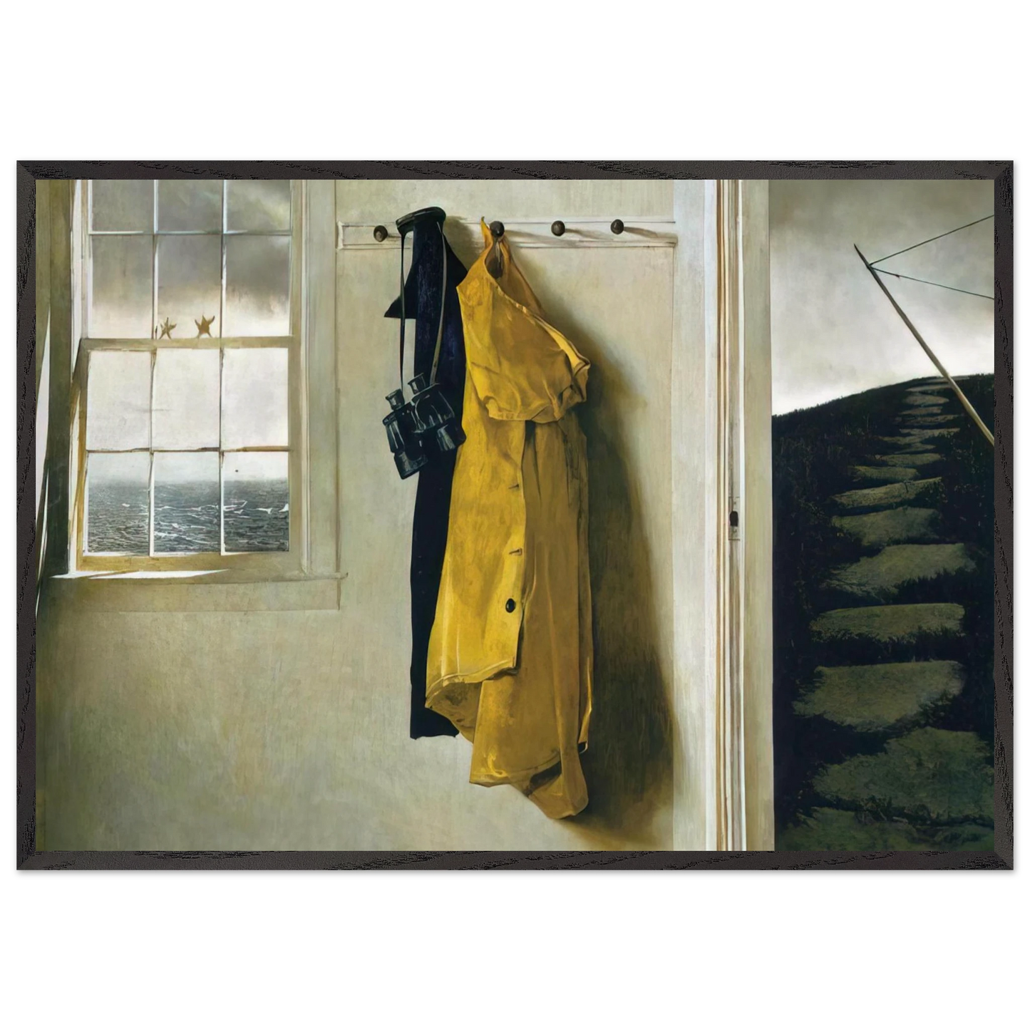 SQUALL - Andrew Wyeth Framed Art Print – Black Wooden Frame - Default Title - -Framed Art Print