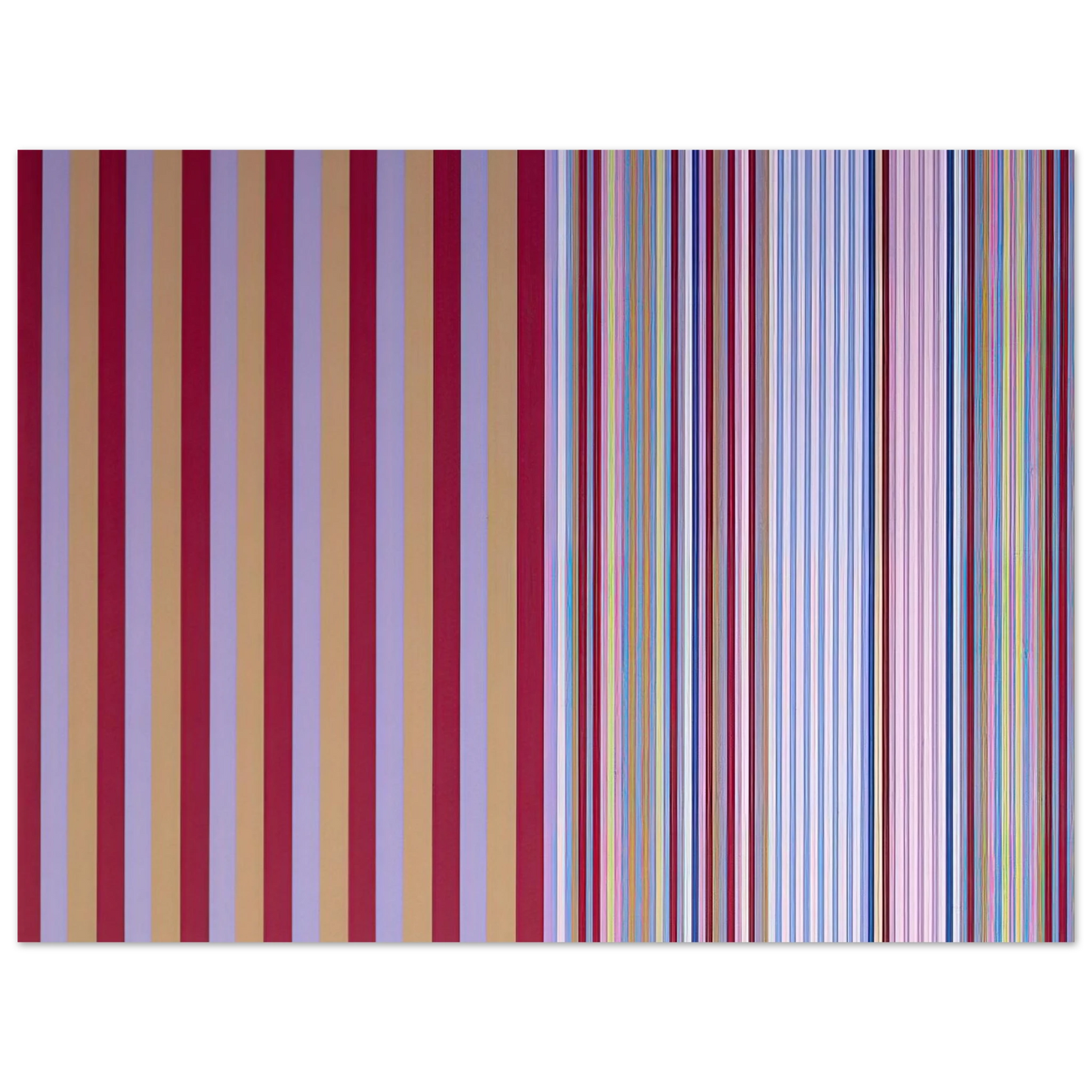 Gene Davis - Royal Canoe - 1977 Fine Art Poster - Default Title