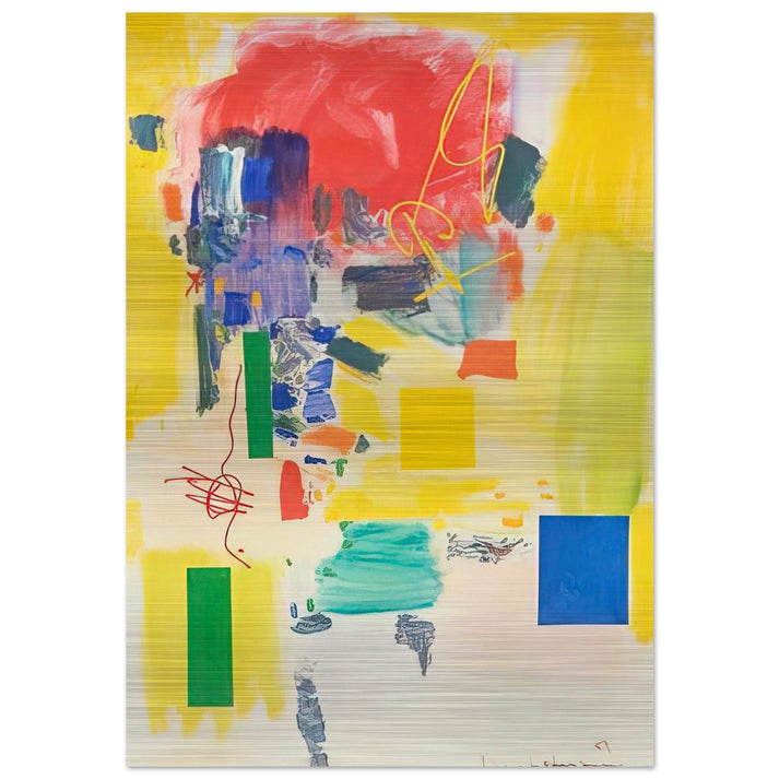 Golden Splendor - Hans Hofmann Brushed Aluminum Print - 70x100 cm / 28x40 inches | Hans Hofmann Aluminum Print | Hans Hofmann Prints