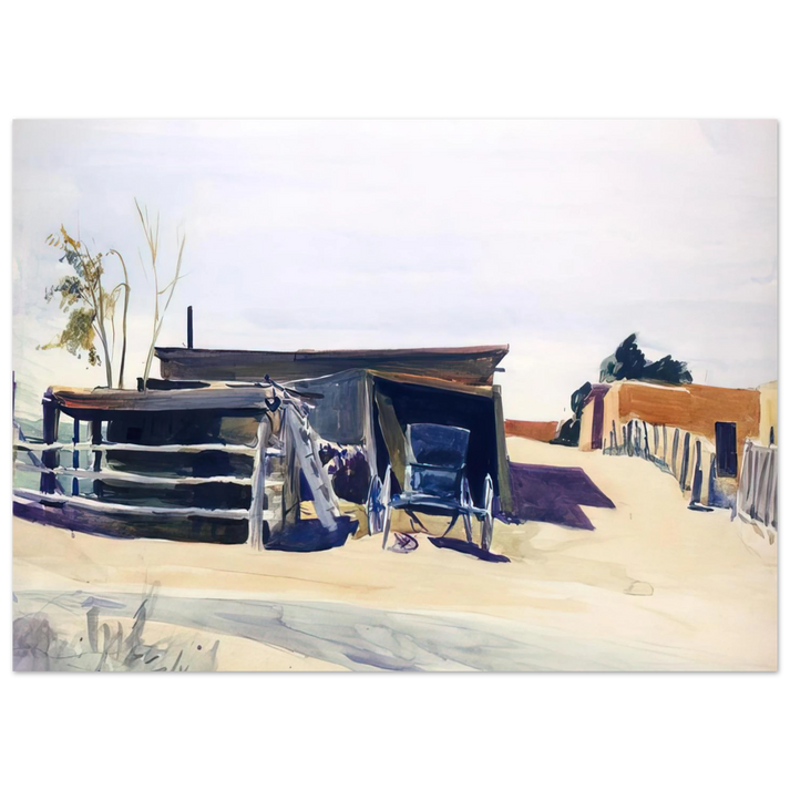 Edward Hopper - Adobes and Shed, New Mexico Fine Art Poster