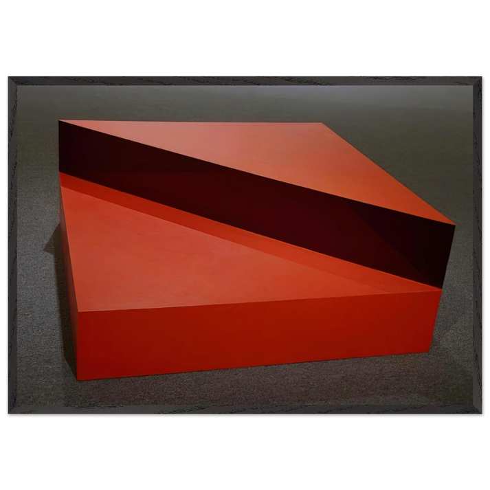 Untitled - 1963 N4 - Donald Judd 70x100 cm / 28x40 inches Framed Art Print – Black Wooden Frame