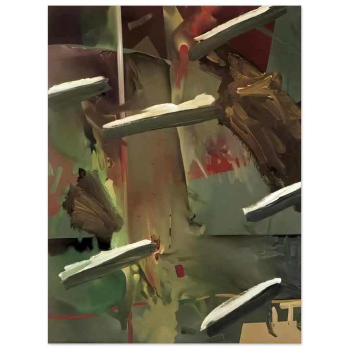 Gerhard Richter - ABSTRAKTES BILD ABSTRACT PAINTING 1976 75x100 cm / 30x40inches Fine Art Poster