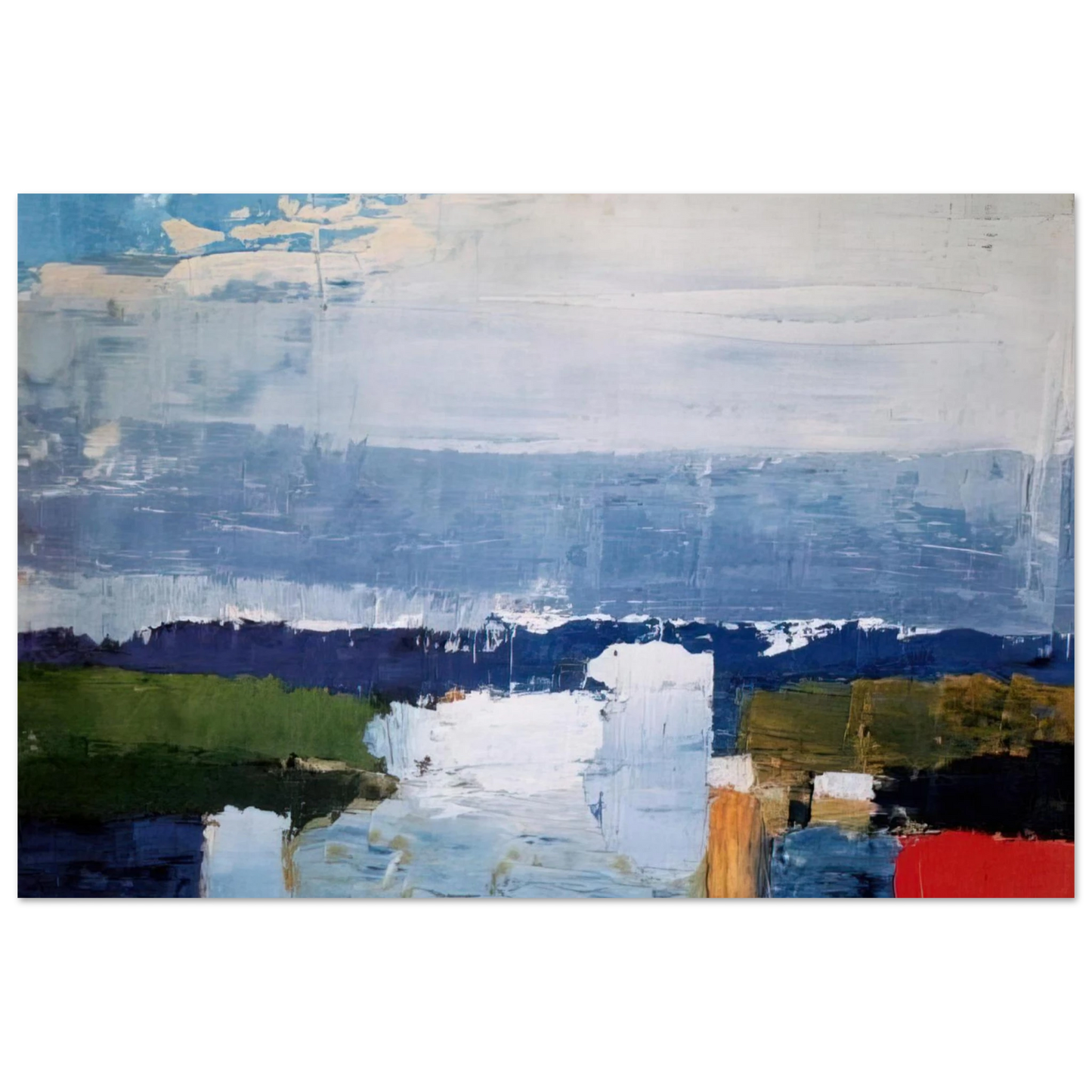 Nicolas de Stael - Paysage du midi - Art Informel Fine Art Poster - 75x100 cm / 30x40 inches