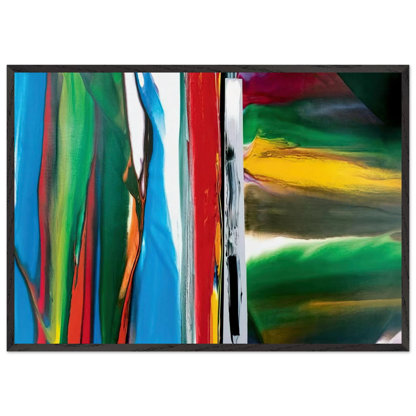 Phenomena Astral Tundra - Paul Jenkins 70x100 cm / 28x40 inches Framed Art Print – Black Wooden Frame