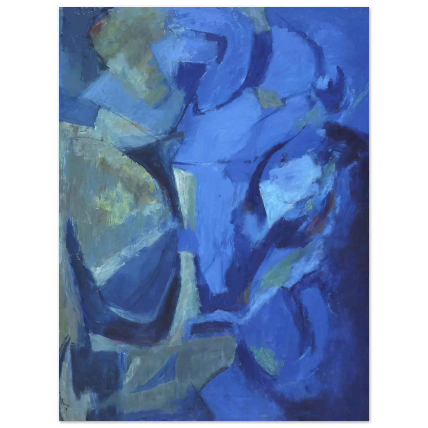 Alma Woodsey Thomas - THE STORMY SEA 1958 Fine Art Poster - Default Title