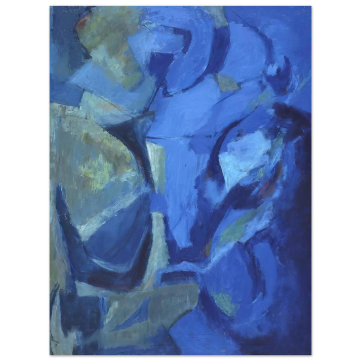 Alma Woodsey Thomas - THE STORMY SEA 1958 75x100 cm / 30x40inches Fine Art Poster