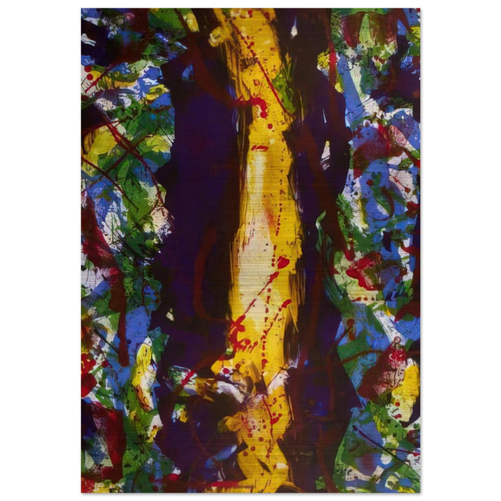 Untitled Composition Lembark 285 - Sam Francis Brushed Aluminum Print - 70x100 cm / 28x40 inches | Sam Francis Aluminum Print | Sam Francis Prints