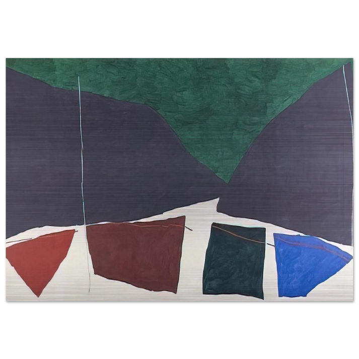 Untitled - 1982 - Ray Parker Brushed Aluminum Print - 70x100 cm / 28x40 inches | Ray Parker Aluminum Print | Ray Parker Prints