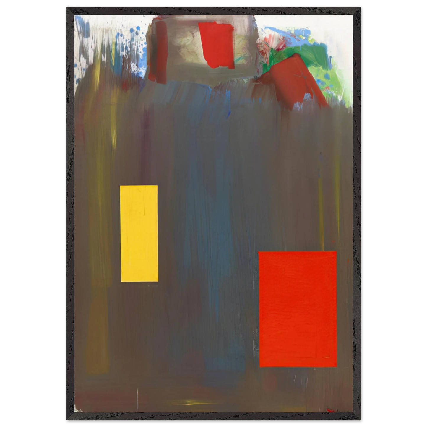 Memoria in Aeternum - Hans Hofmann 70x100 cm / 28x40 inches Framed Art Print – Black Wooden Frame