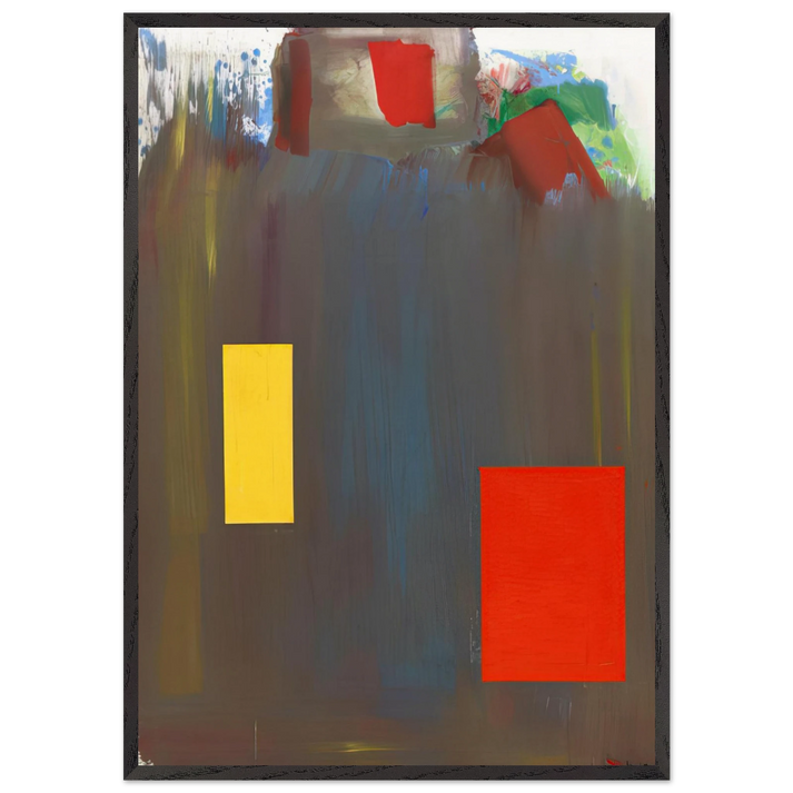 Memoria in Aeternum - Hans Hofmann 70x100 cm / 28x40 inches Framed Art Print – Black Wooden Frame