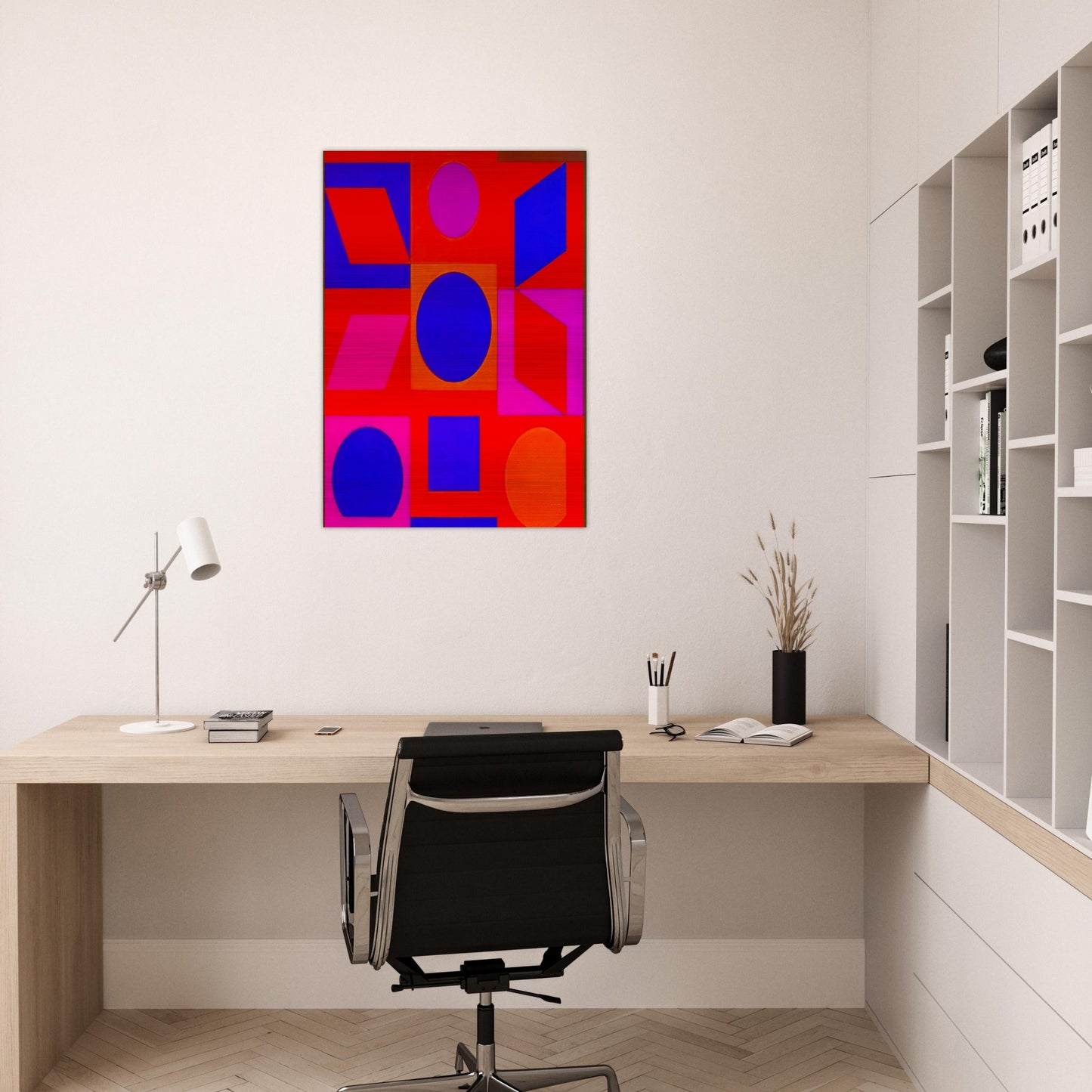 Alphabet VR - 1960 - Victor Vasarely Brushed Aluminum Print - 70x100 cm / 28x40 inches | Victor Vasarely Aluminum Print | Victor Vasarely Prints