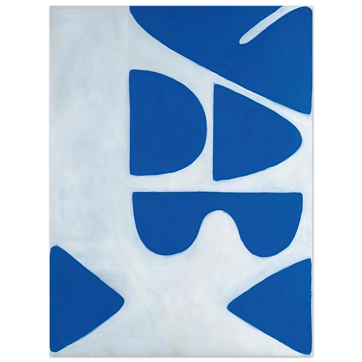 William Scott - Berlin Blues 6 - 1966 75x100 cm / 30x40inches Fine Art Poster