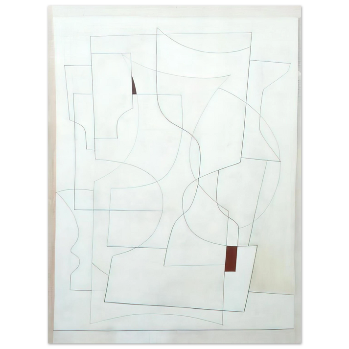 Ben Nicholson - July 27-53 ivory - 1953 75x100 cm / 30x40inches Fine Art Poster