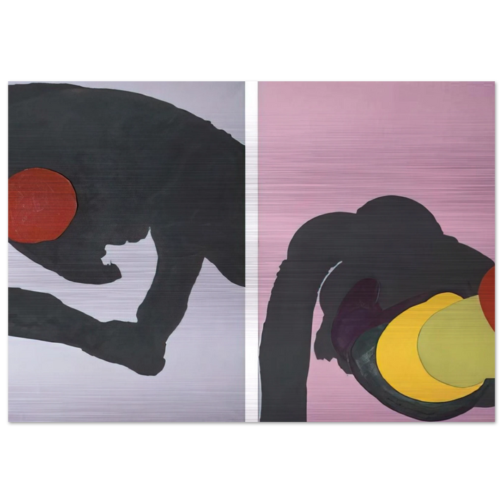 597 - Luis Feito Brushed Aluminum Print - 70x100 cm / 28x40 inches | Luis Feito Aluminum Print | Luis Feito Prints