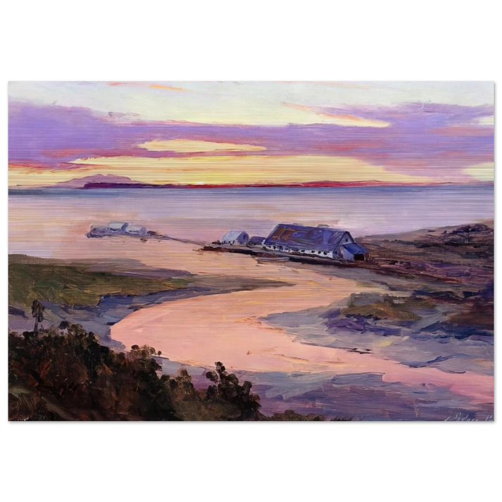Emard Salmon Cannery - 1915 - Sydney Laurence Brushed Aluminum Print - 70x100 cm / 28x40 inches | Sydney Laurence Aluminum Print | Sydney Laurence Prints