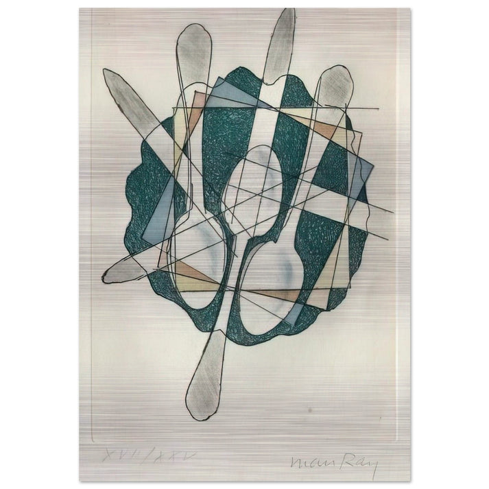 ELECTRO MAGIE - Man Ray Brushed Aluminum Print - 70x100 cm / 28x40 inches | Man Ray Aluminum Print | Man Ray Prints