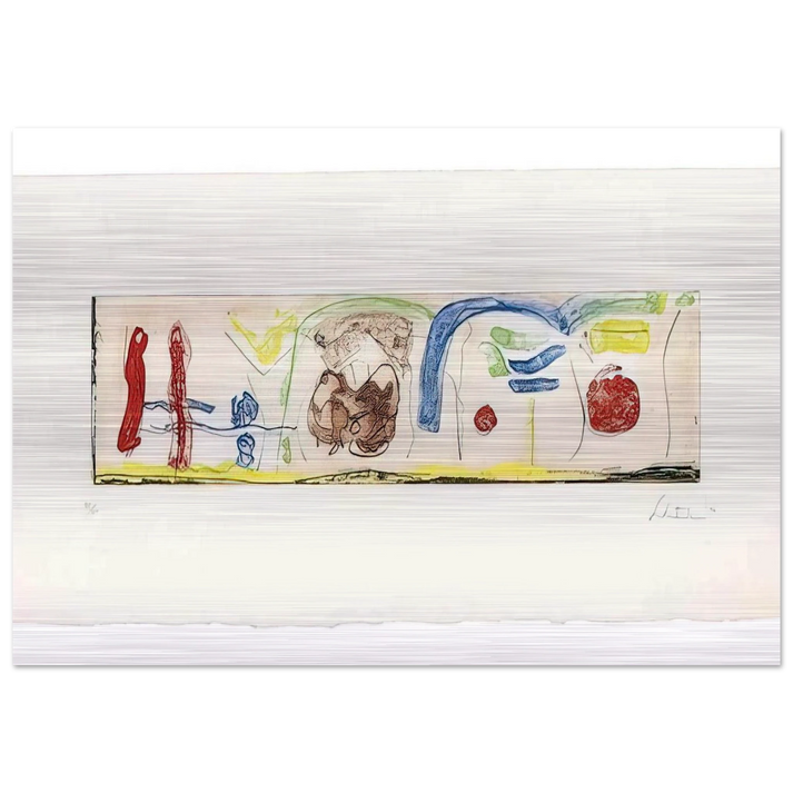 Bridges - 1996 - Helen Frankenthaler Brushed Aluminum Print - 70x100 cm / 28x40 inches | Helen Frankenthaler Aluminum Print | Helen Frankenthaler Prints