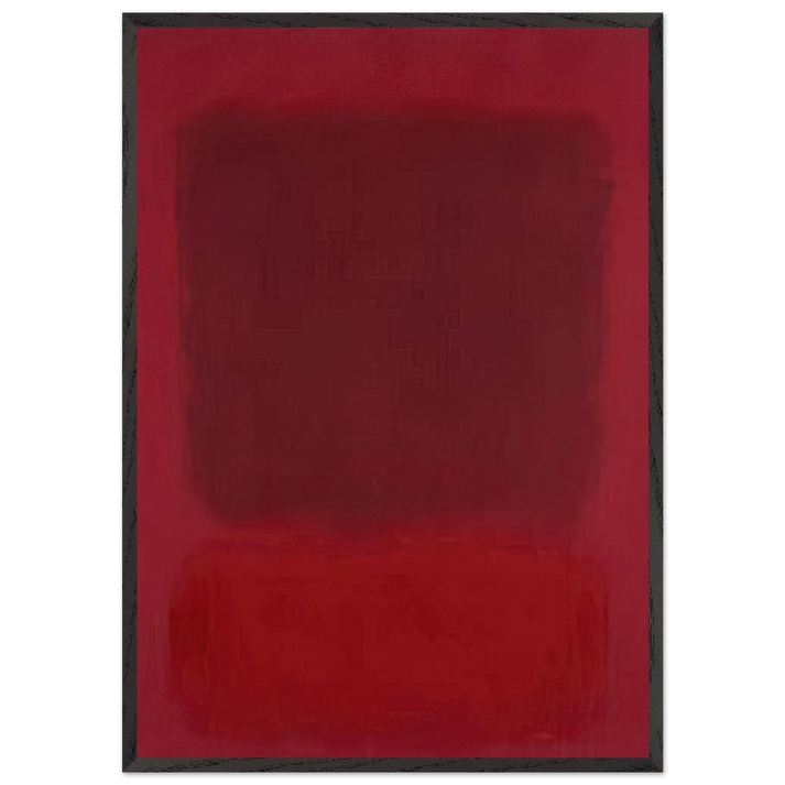 Red and Brown - 1957 - Mark Rothko 70x100 cm / 28x40 inches Framed Art Print – Black Wooden Frame
