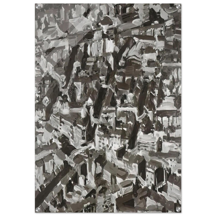 TOWNSCAPE D 1968 - Gerhard Richter Acrylic Print - 70x100 cm / 28x40″ inches | Gerhard Richter Wall Art | Gerhard Richter Prints